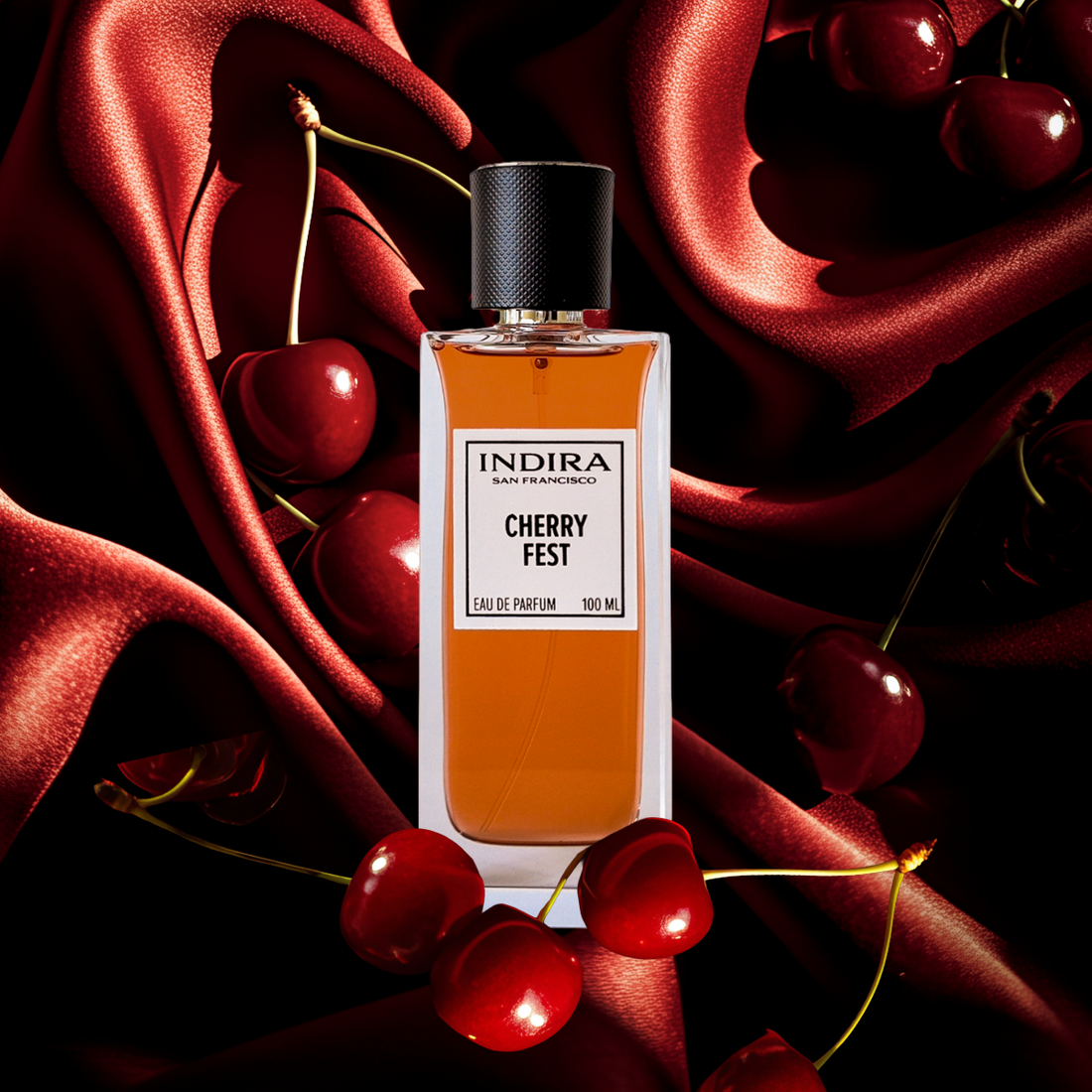 Indira Cherry Fest. Cherry, Almond, Jasmine, Sandalwood.