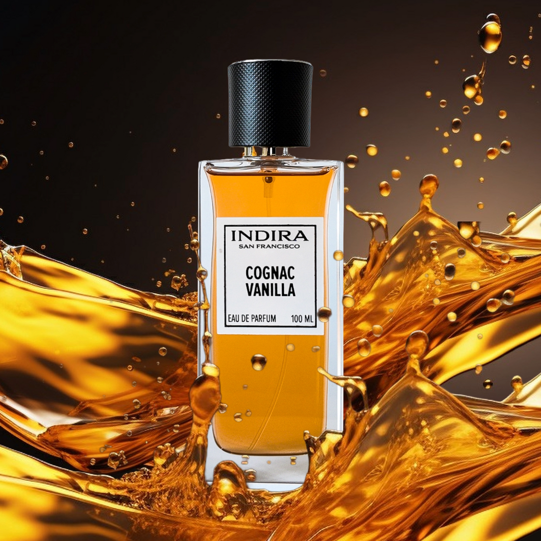 Indira Cognac Vanilla. Cognac, Rum, Dates, Vanilla, Sandalwood, Cinnamon.