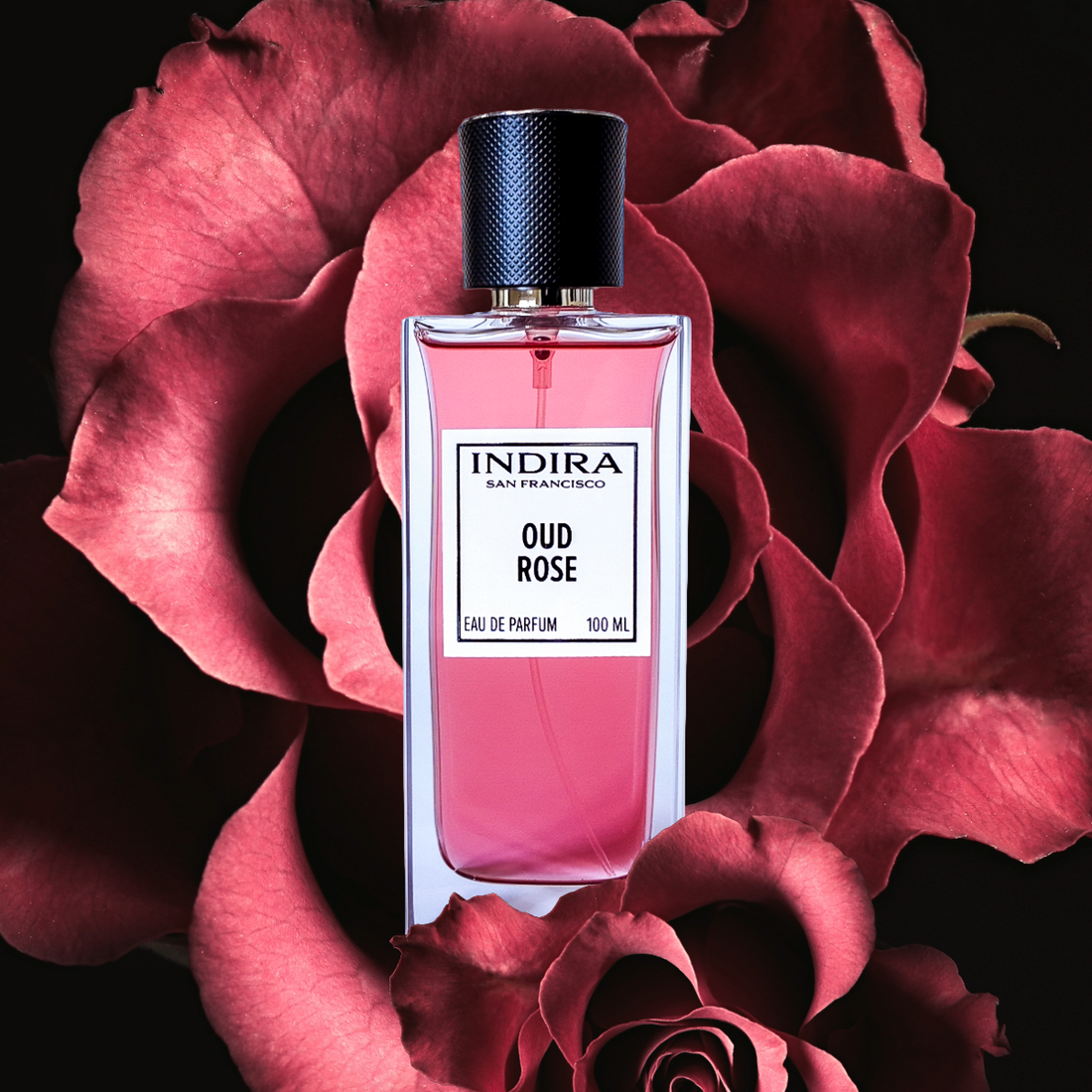Indira Oud Rose. Turkish Rose, Damask Rose, Oud, Tonka bean.